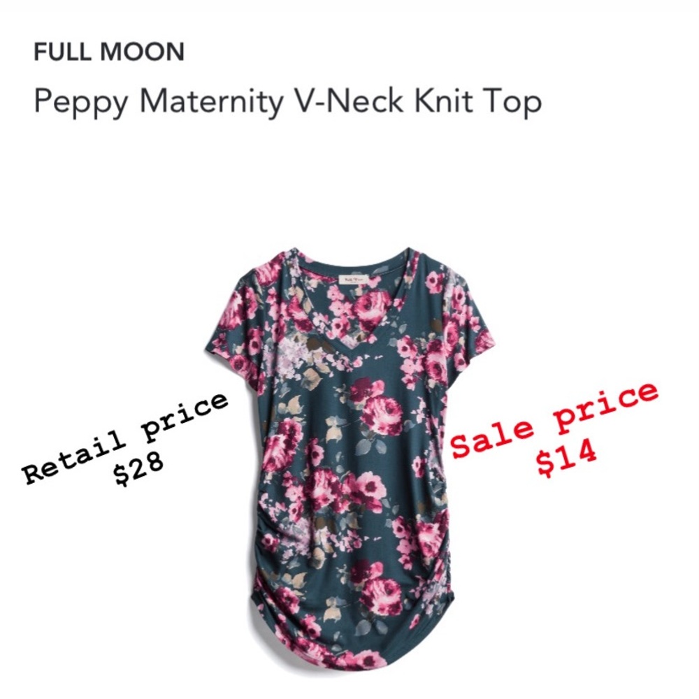 Floral maternity top
